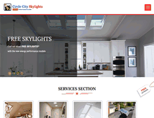 Tablet Screenshot of circlecityskylights.com